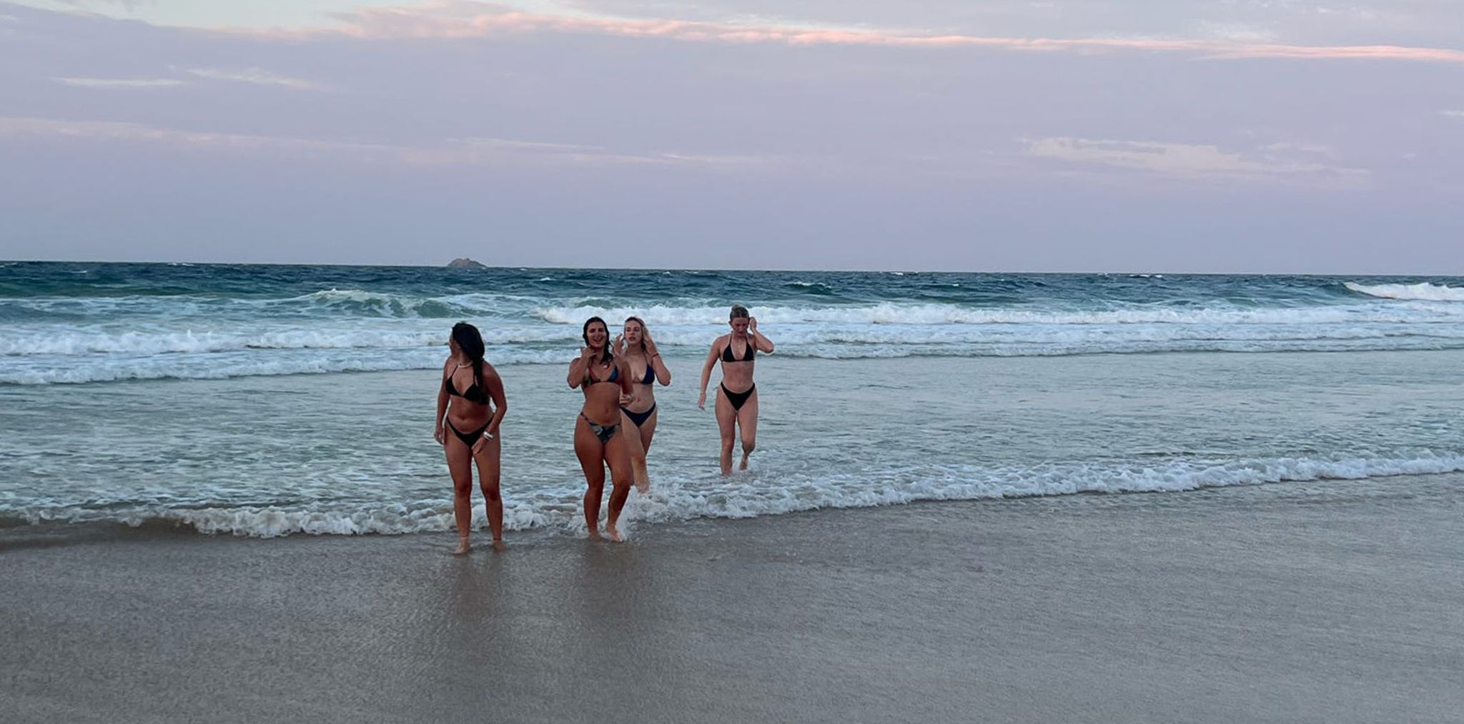 Mindful mornings in Byron Bay include a dip in the ocean to reset