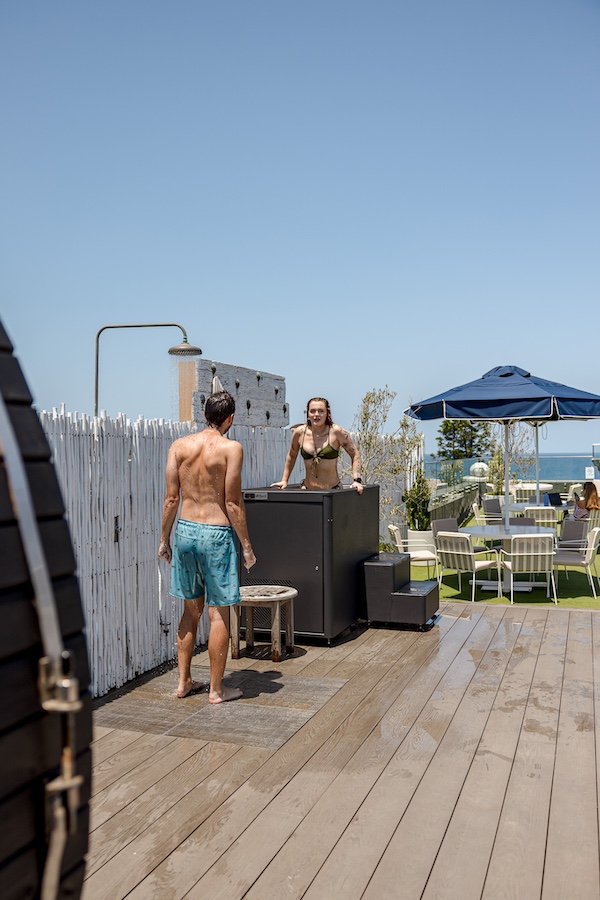 Enjoy the wellness hub at the rooftop of Wake Up! Hostels in Bondi Beach, exclusive to guests. Facilities include ice bath, custom double barrel sauna, complimentary yoga classes, and more. A great accommodation base before you begin a road trip through NSW