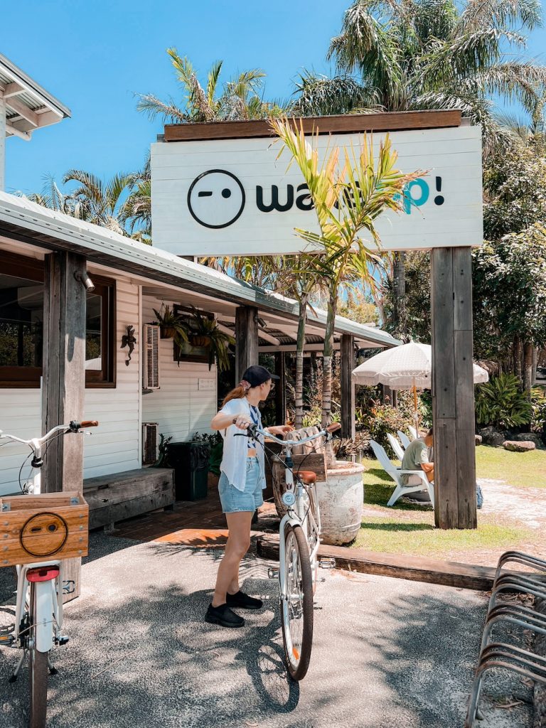 Caity Clarkson enjoying a stay at Wake Up! Byron Bay hostel.