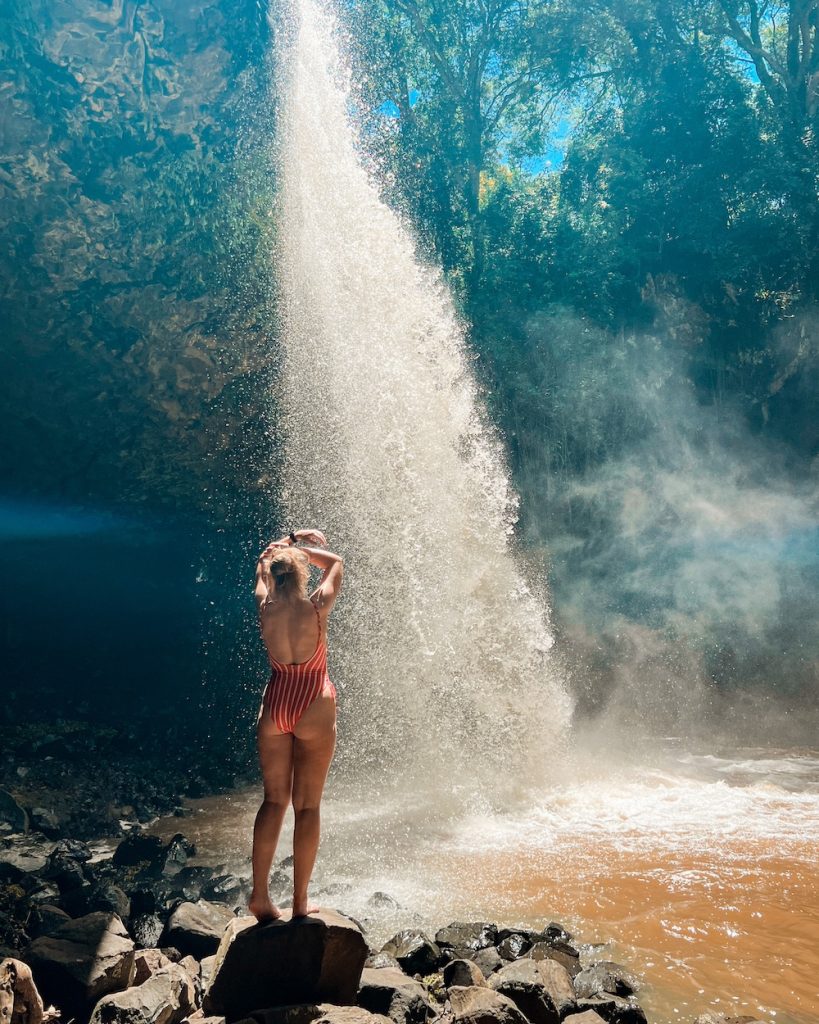 Killen Falls is thirty minutes out of Byron. So gorgeous, and a short walk from the carpark to get there. Caity Clarkson recommends it if you're staying at Wake Up! Byron Bay Hostels.
