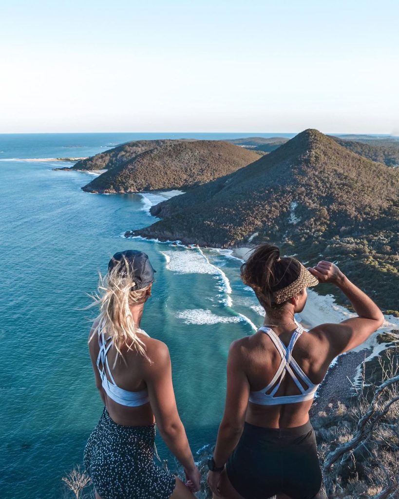 Sydney to Byron Bay self-drive itinerary inspiration, taking you along the coast including a must-see stop at Mount Tomaree and Port Stephens.