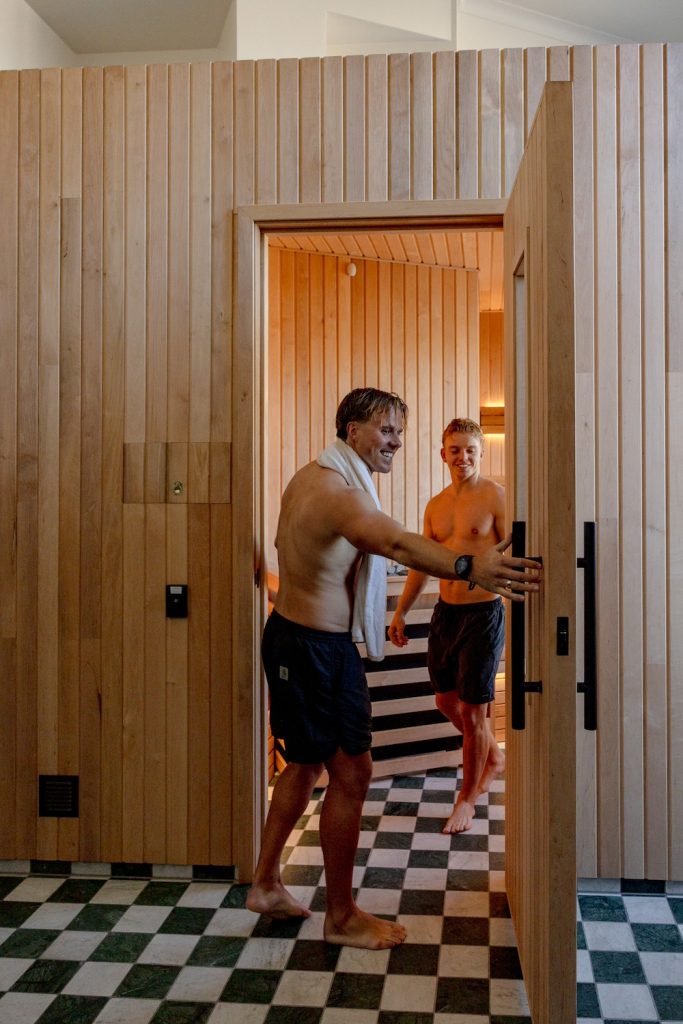 Guests at Wake Up! Sydney Central hostel can take a cold plunge in the ice baths, and settle into recovery mode in the seriously spacious sauna